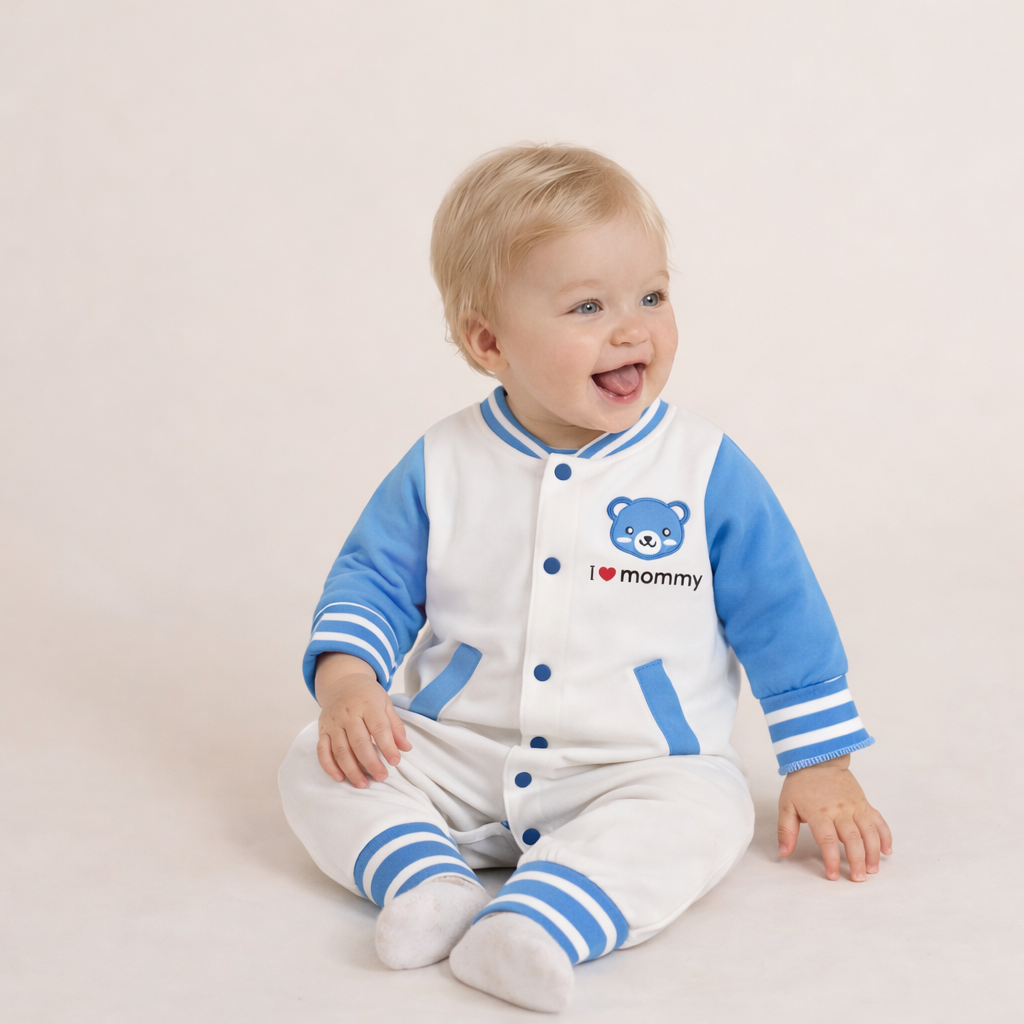 AMA™ Little Soccer Bear Kids Onesie