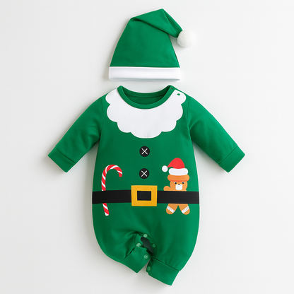 AMA™ Gingerbread Elf Baby Romper