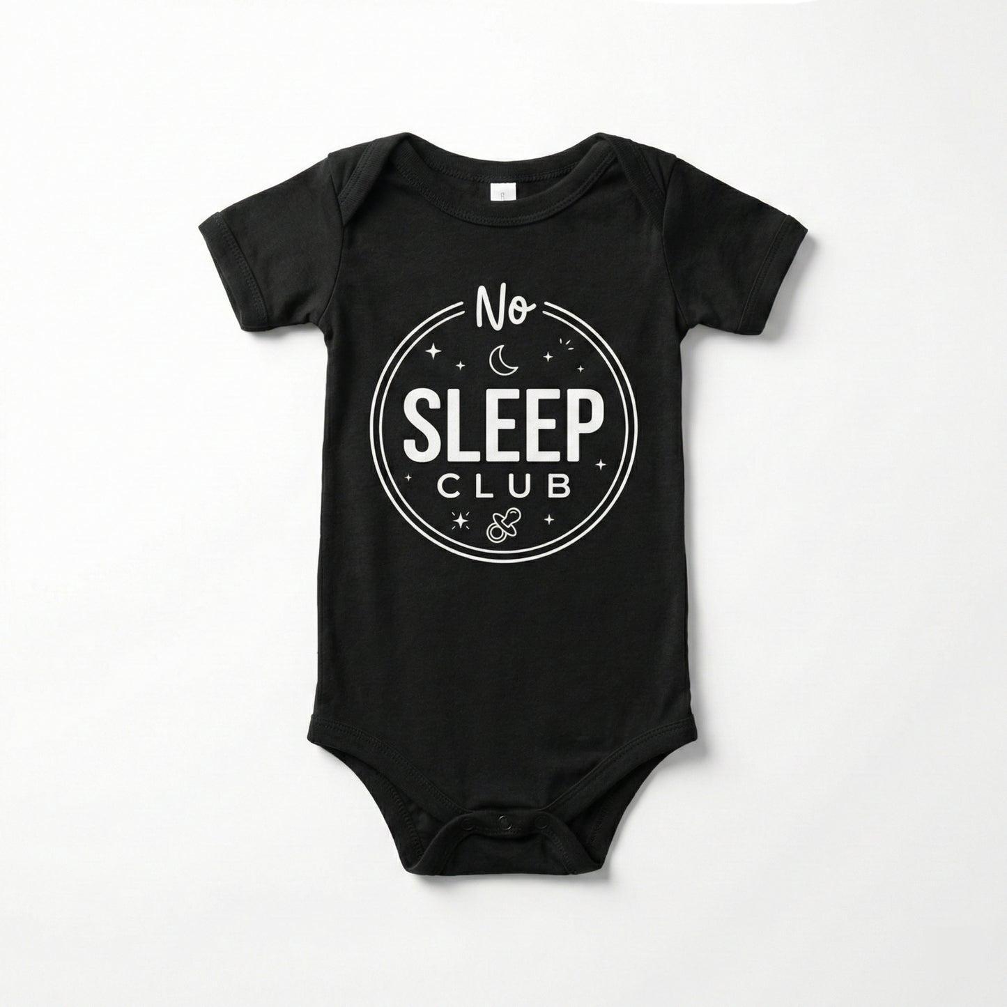 AMA™ "No Sleep Club" – Funny Baby Bodysuit