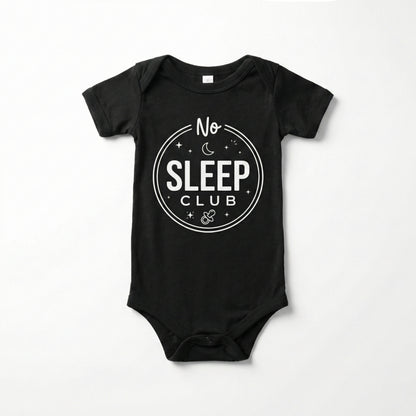 AMA™ "No Sleep Club" – Funny Baby Bodysuit