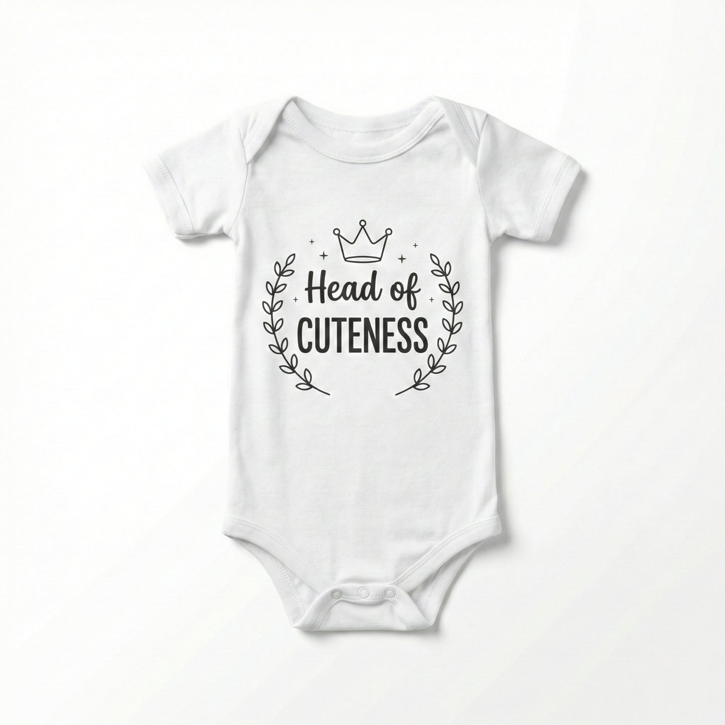 AMA™ "Head of Cuteness" – Funny Baby Bodysuit