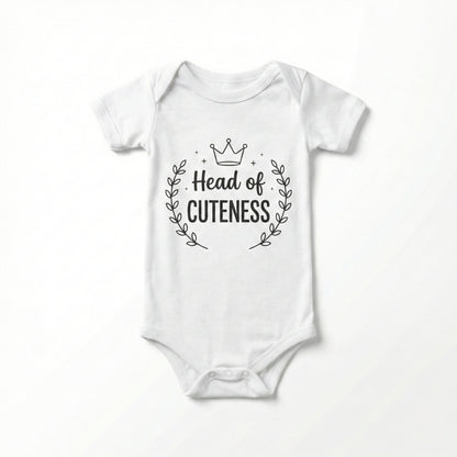 AMA™ "Head of Cuteness" – Funny Baby Bodysuit