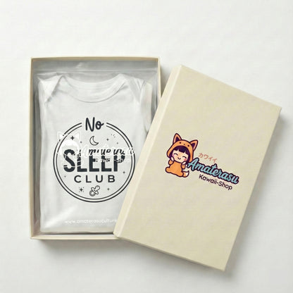 AMA™ "No Sleep Club" – Funny Baby Bodysuit
