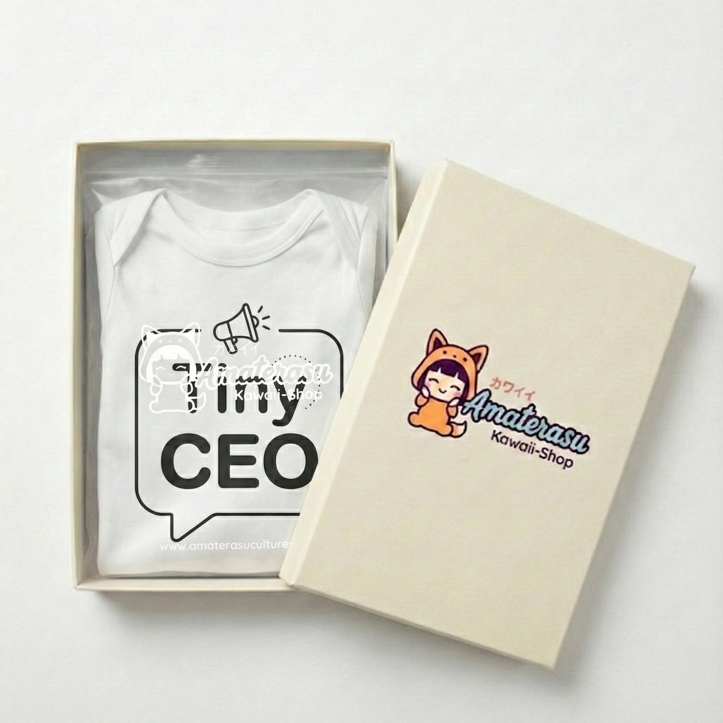 AMA™ "Tiny CEO" – Funny Baby Bodysuit