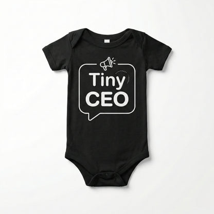 AMA™ "Tiny CEO" – Funny Baby Bodysuit