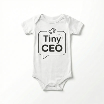 AMA™ "Tiny CEO" – Funny Baby Bodysuit