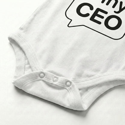 AMA™ "Tiny CEO" – Funny Baby Bodysuit