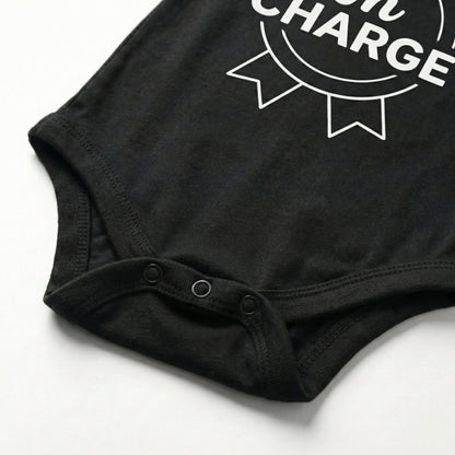 AMA™ "In Charge" – Funny Baby Bodysuit