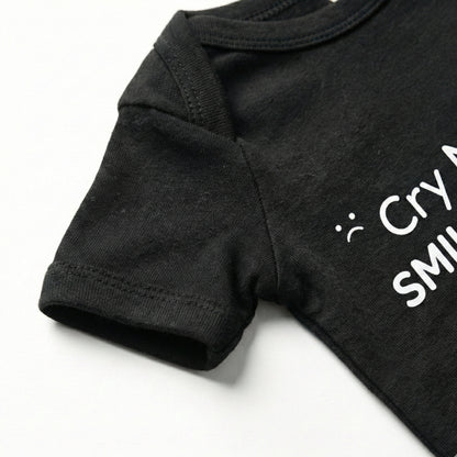 AMA™ "Cry Now, Smile Later" – Funny Baby Bodysuit