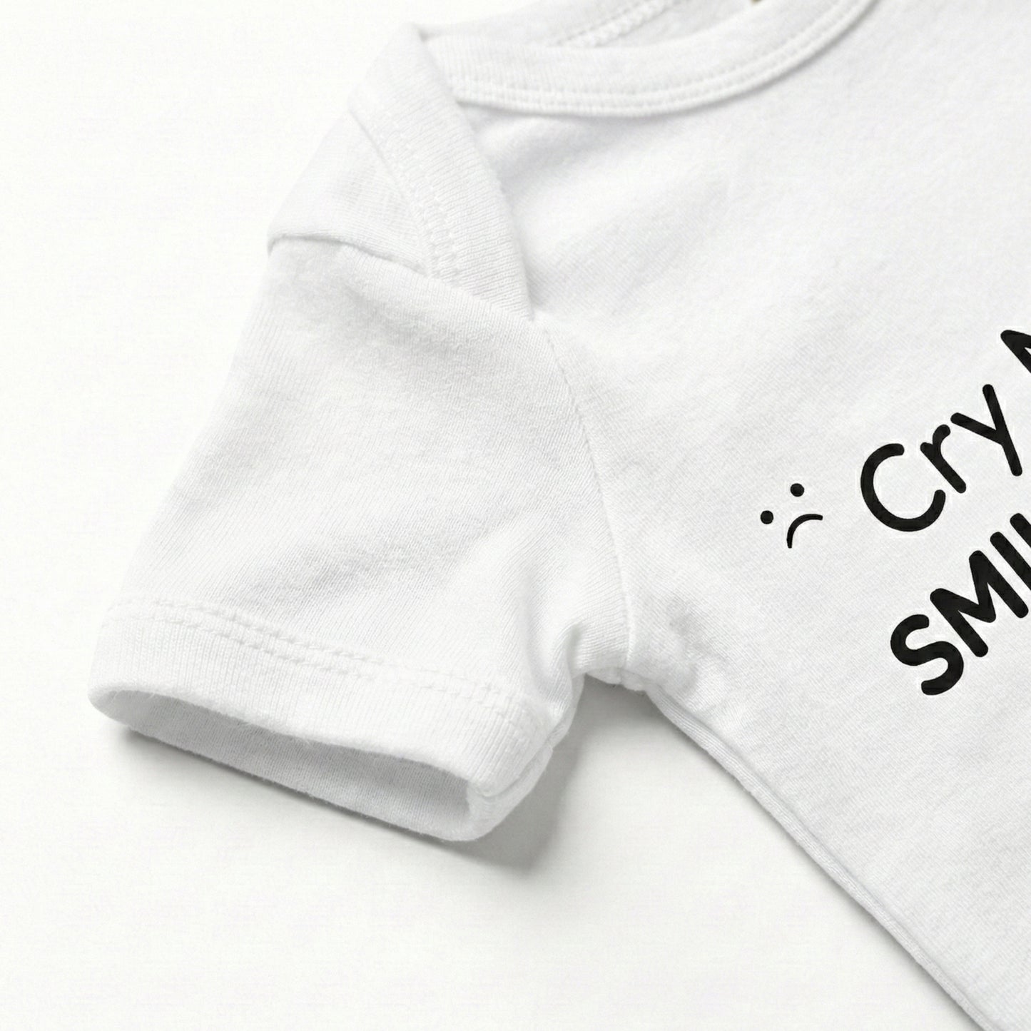 AMA™ "Cry Now, Smile Later" – Funny Baby Bodysuit