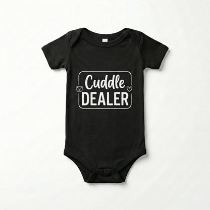 AMA™ "Cuddle Dealer" – Funny Baby Bodysuit