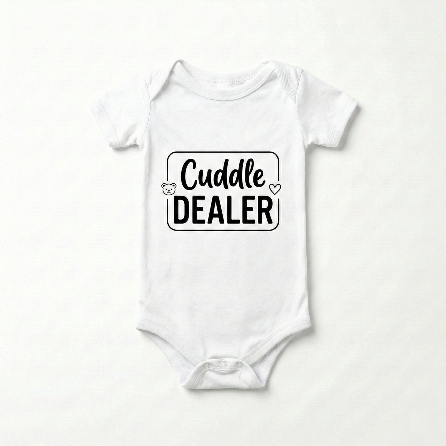AMA™ "Cuddle Dealer" – Funny Baby Bodysuit