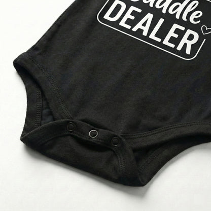 AMA™ "Cuddle Dealer" – Funny Baby Bodysuit