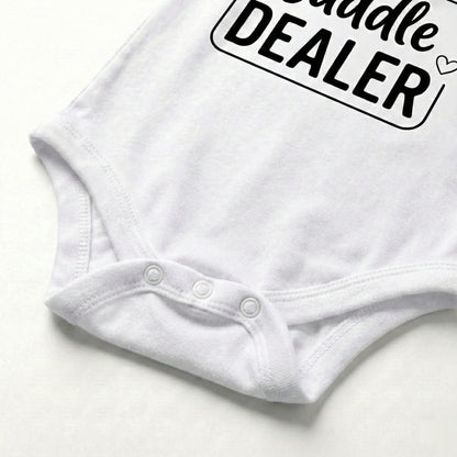 AMA™ "Cuddle Dealer" – Funny Baby Bodysuit