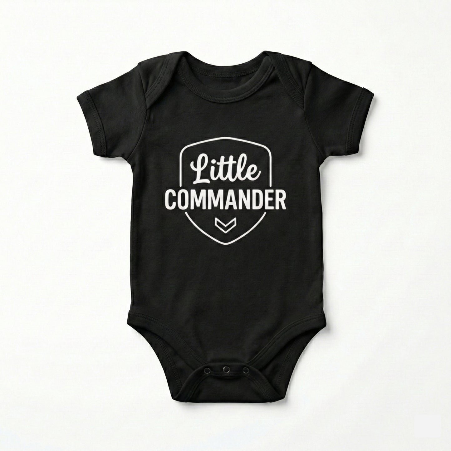 AMA™ "Little Commander" – Funny Baby Bodysuit