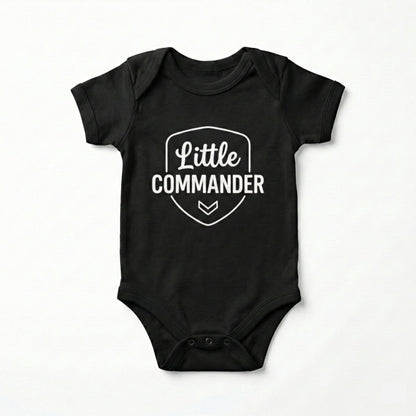 AMA™ "Little Commander" – Funny Baby Bodysuit