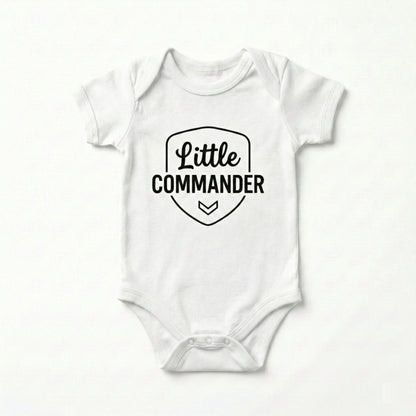 AMA™ "Little Commander" – Funny Baby Bodysuit