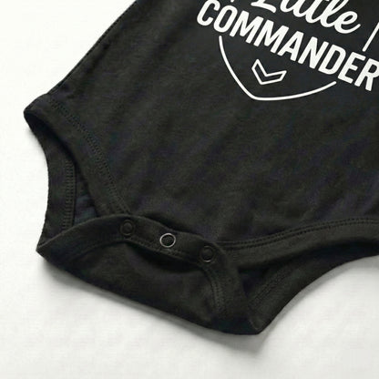 AMA™ "Little Commander" – Funny Baby Bodysuit