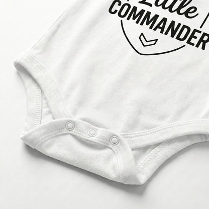 AMA™ "Little Commander" – Funny Baby Bodysuit