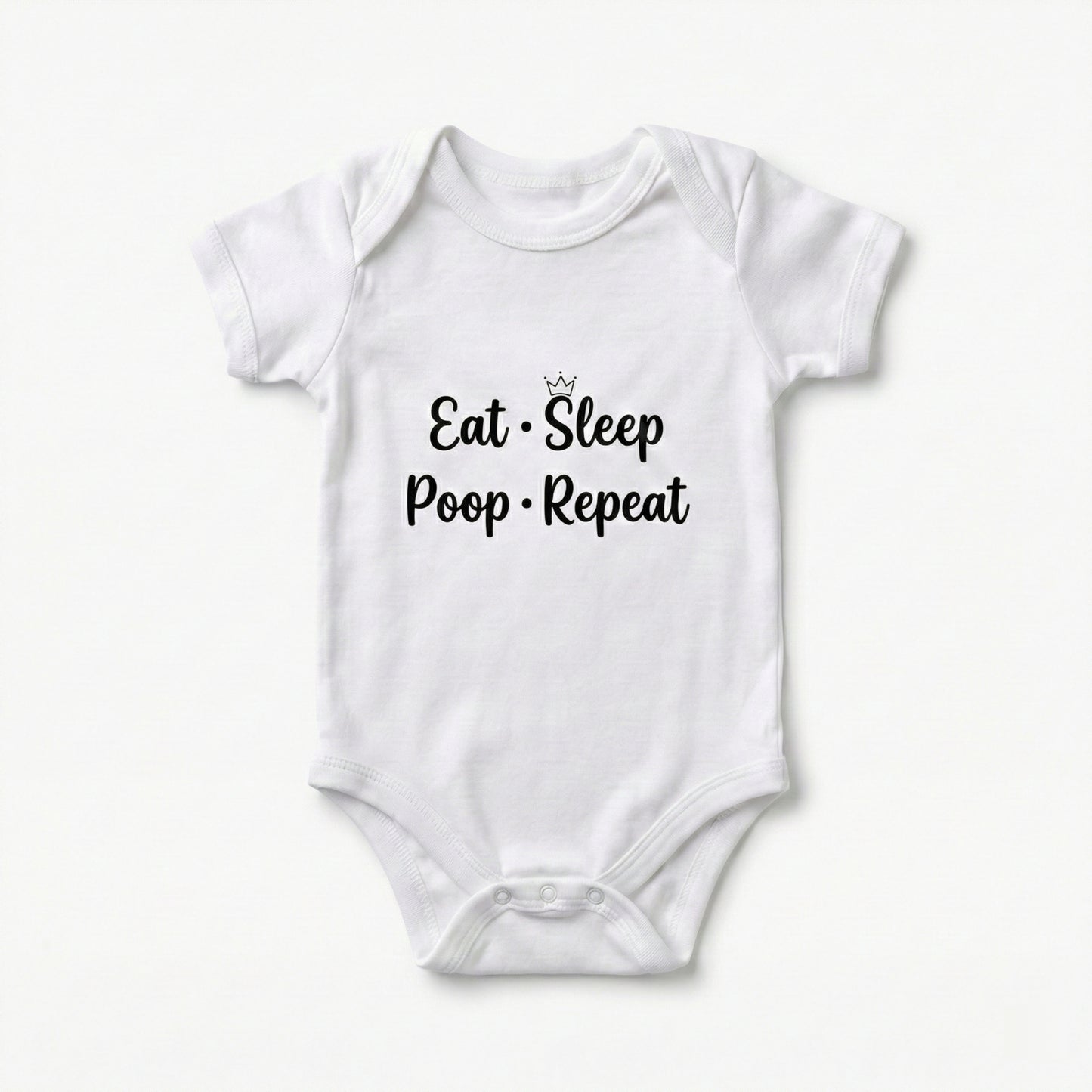 AMA™ "Eat Sleep Poop Repeat" – Funny Baby Bodysuit