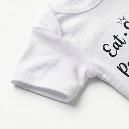 AMA™ "Eat Sleep Poop Repeat" – Funny Baby Bodysuit