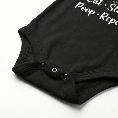 AMA™ "Eat Sleep Poop Repeat" – Funny Baby Bodysuit
