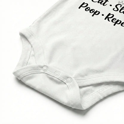AMA™ "Eat Sleep Poop Repeat" – Funny Baby Bodysuit