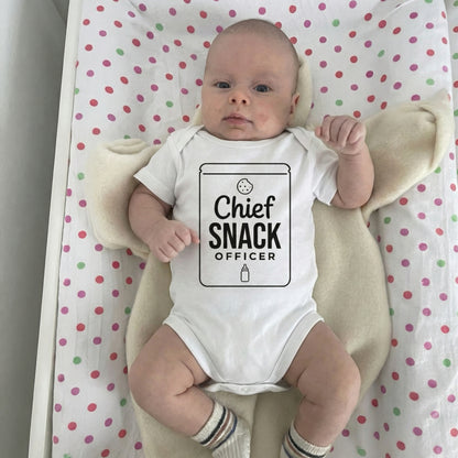 AMA™ "Chief Snack Officer" – Funny Baby Bodysuit
