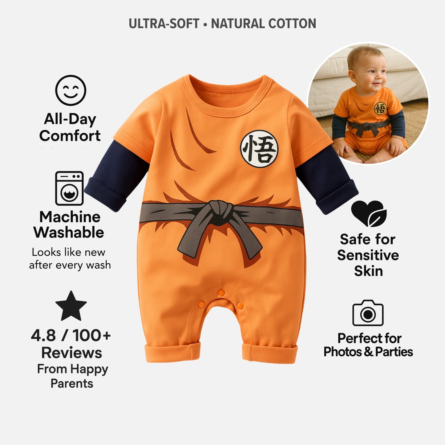 AMA™ Little Goku Fullcover Bodysuit