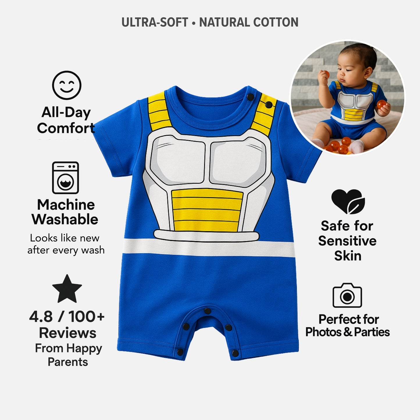 AMA™ Little Vegeta Fullcover Bodysuit