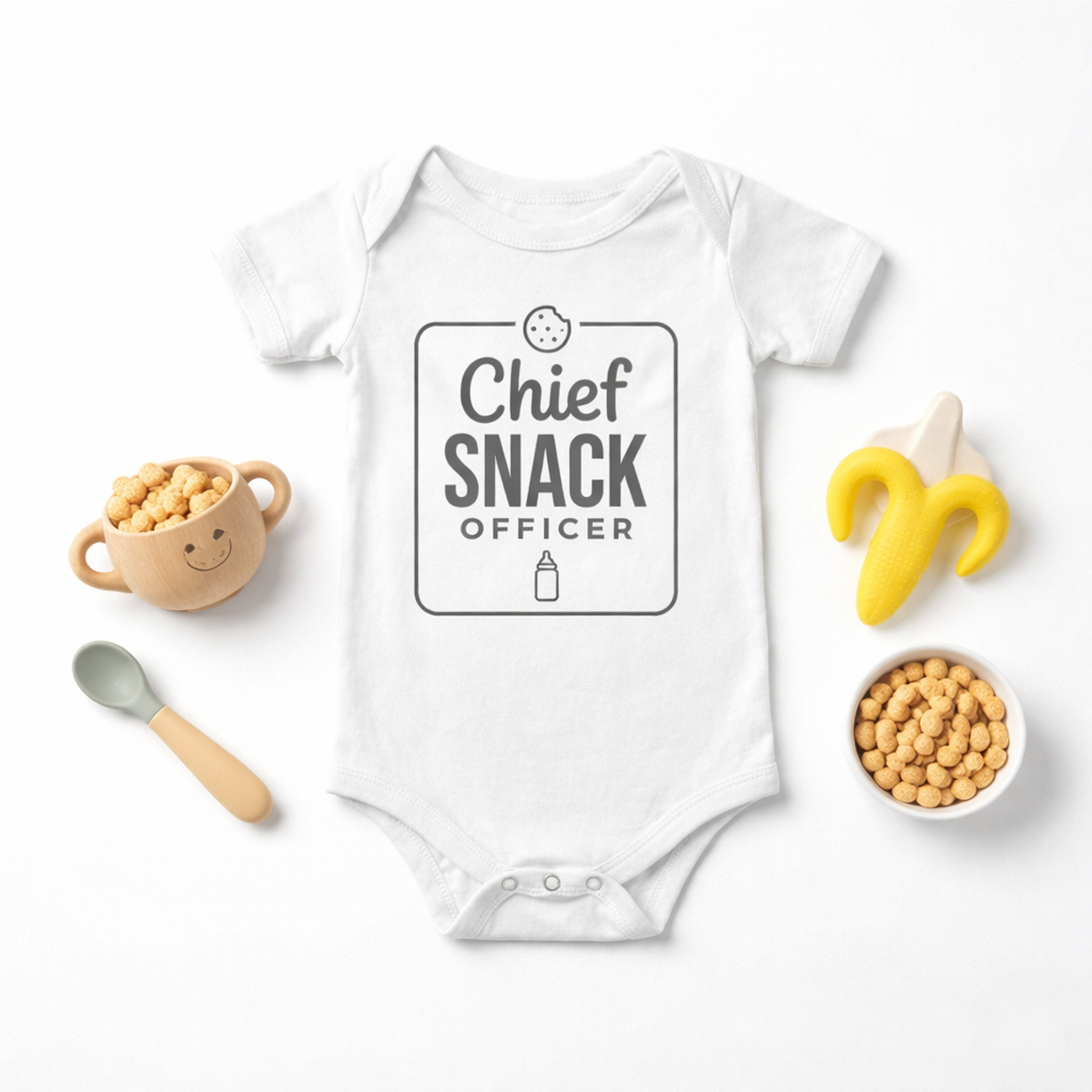 AMA™ "Chief Snack Officer" – Funny Baby Bodysuit