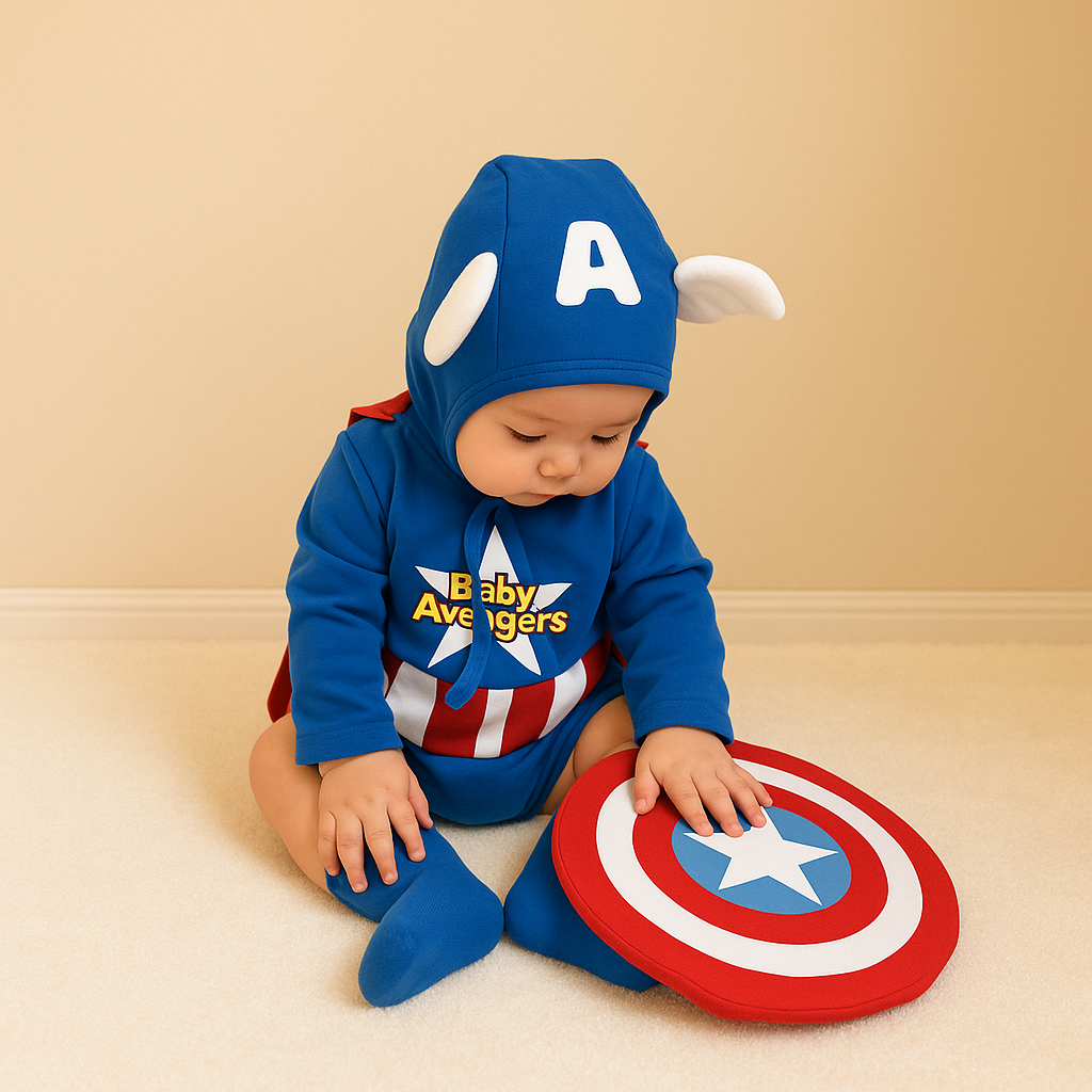 AMA™ Little Baby Avengers Kids Cosplay Bodysuit