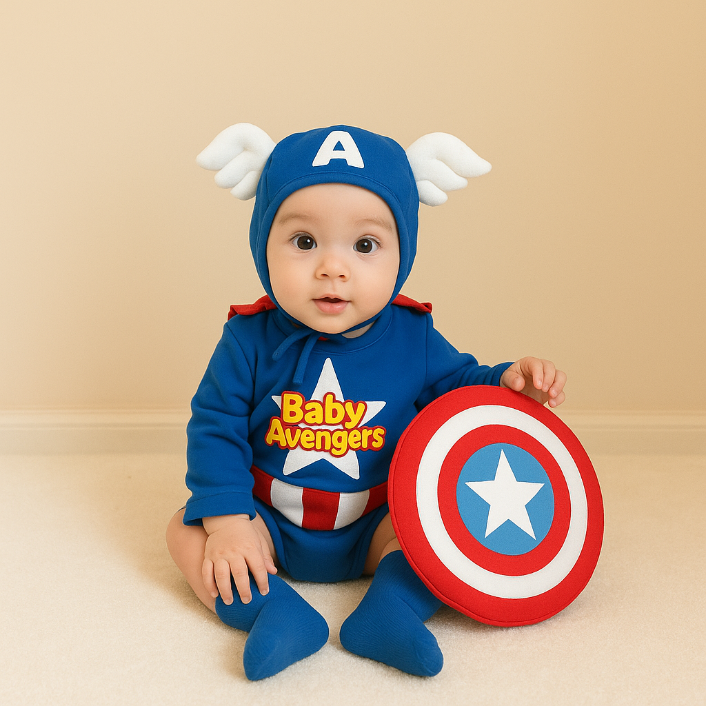 AMA™ Little Baby Avengers Kids Cosplay Bodysuit