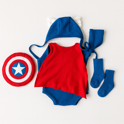 AMA™ Little Baby Avengers Kids Cosplay Bodysuit