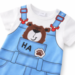 AMA™ Little Denim Bear Kids Romper