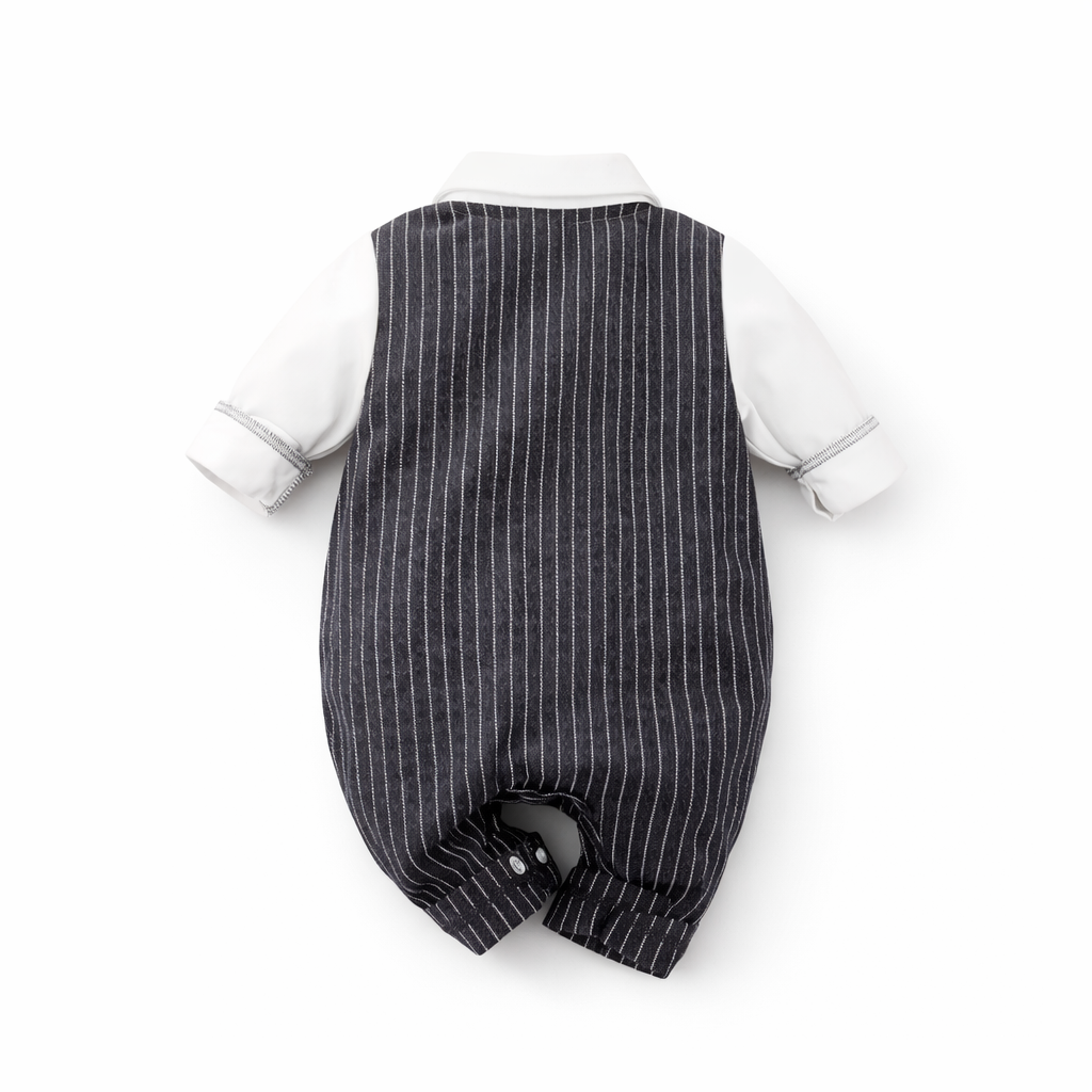 AMA™ Little Pinstripe Gentleman Kids Romper