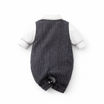 AMA™ Little Pinstripe Gentleman Kids Romper