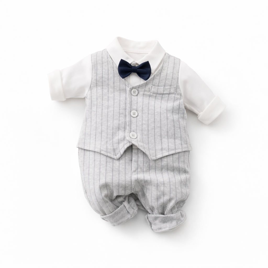 AMA™ Little Silver Gentleman Kids Romper