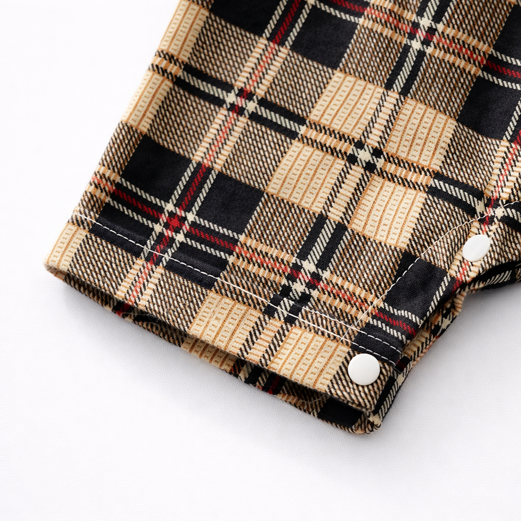 AMA™ Little Plaid Gentleman Kids Romper