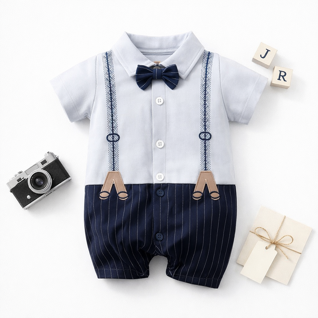 AMA™ Little Suspenders Gentleman Kids Onesie