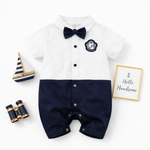 AMA™ Little Sailor Gentleman Kids Romper