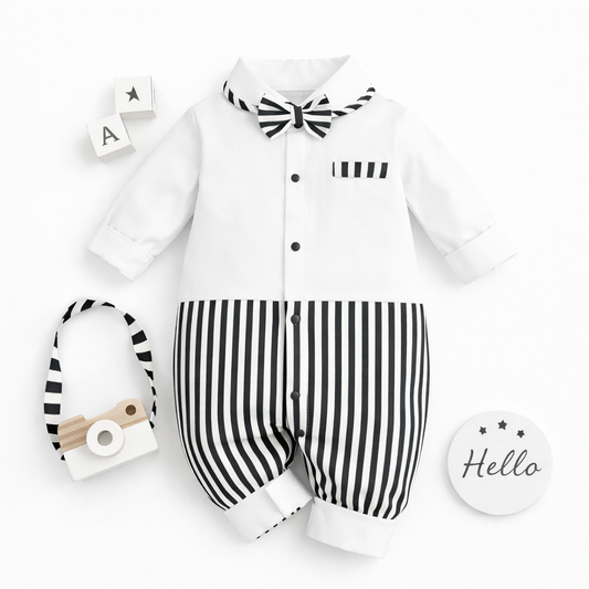 AMA™ Little Stripe Gentleman Kids Onesie