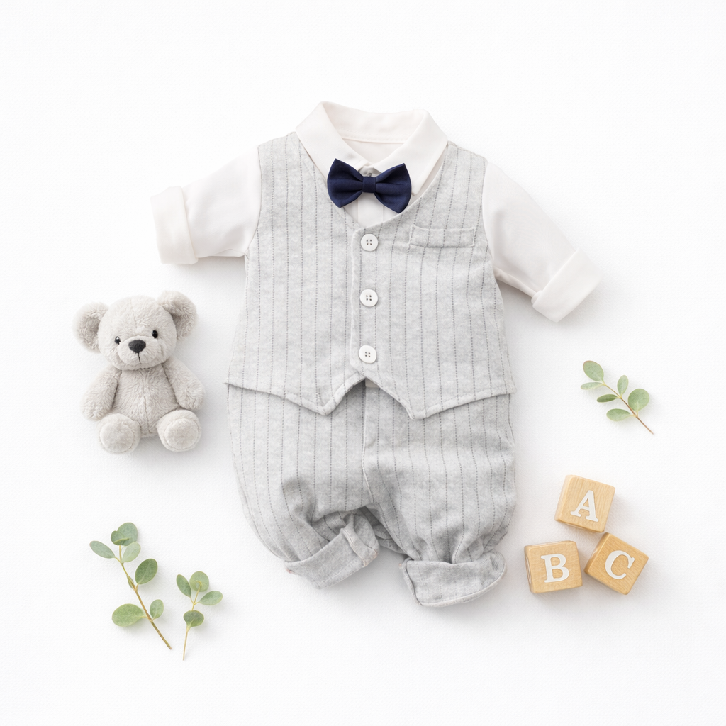 AMA™ Little Silver Gentleman Kids Onesie