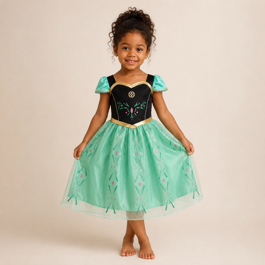 AMA™ Little Emerald Princess Kids Dress