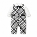 AMA™ Little Monochrome Gentleman Kids Romper