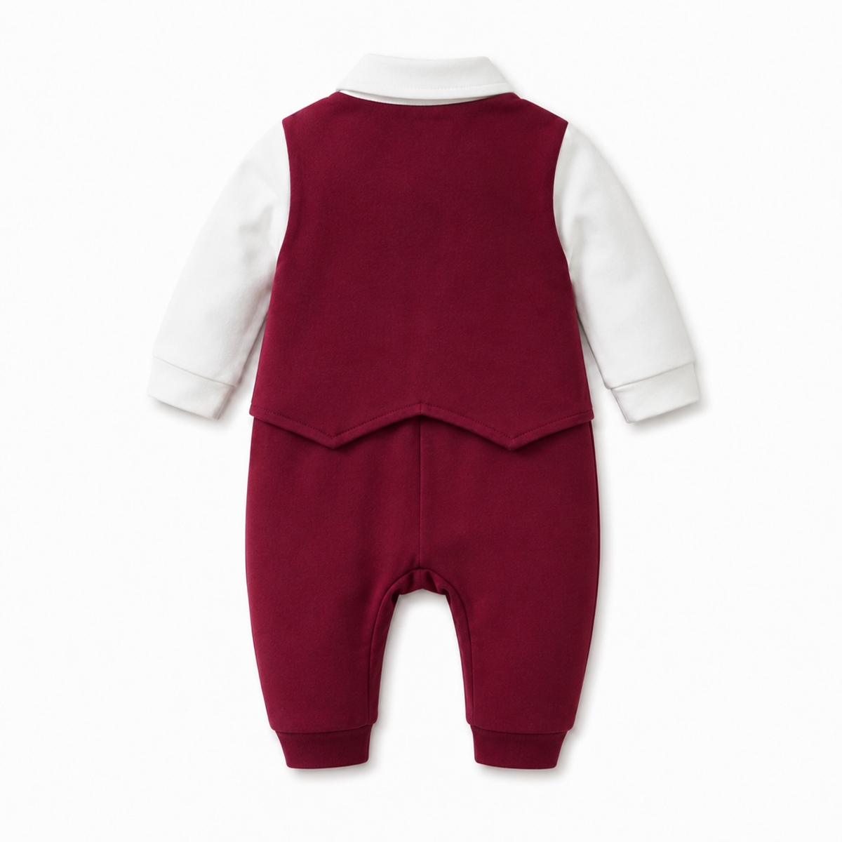 AMA™ Little Burgundy Gentleman Kids Romper