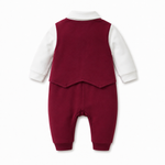 AMA™ Little Burgundy Gentleman Kids Romper