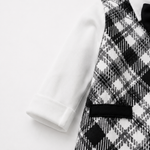 AMA™ Little Monochrome Gentleman Kids Romper