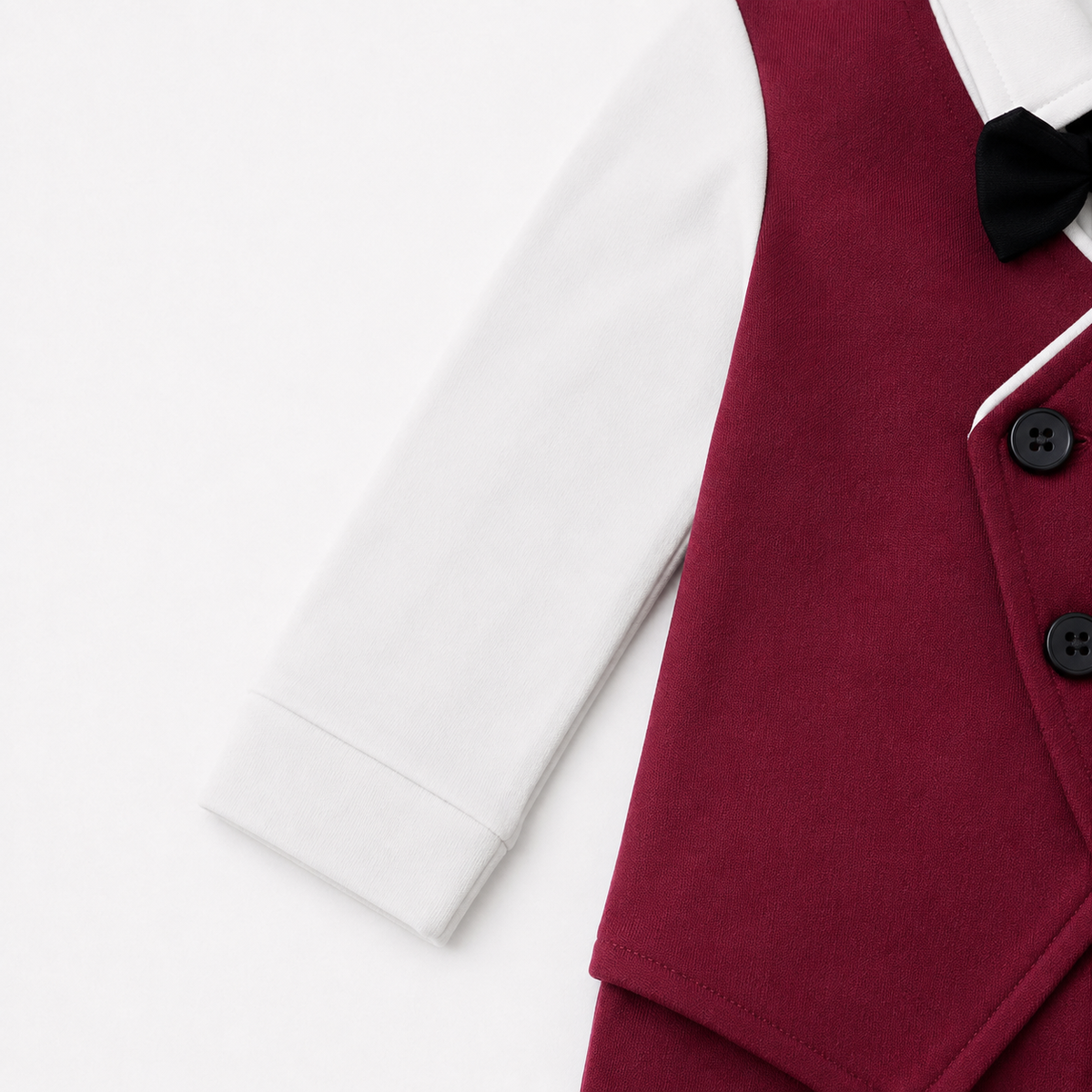 AMA™ Little Burgundy Gentleman Kids Romper