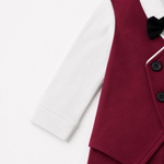 AMA™ Little Burgundy Gentleman Kids Romper